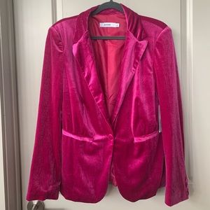 Pink Velvet Blazer